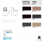 Varaschin Cricket openluchtstoel modern met de hand geweven, 2 stuks Viadurini