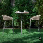 Varaschin Cricket kruk moderne tuin aluminium, 2 stuks Viadurini