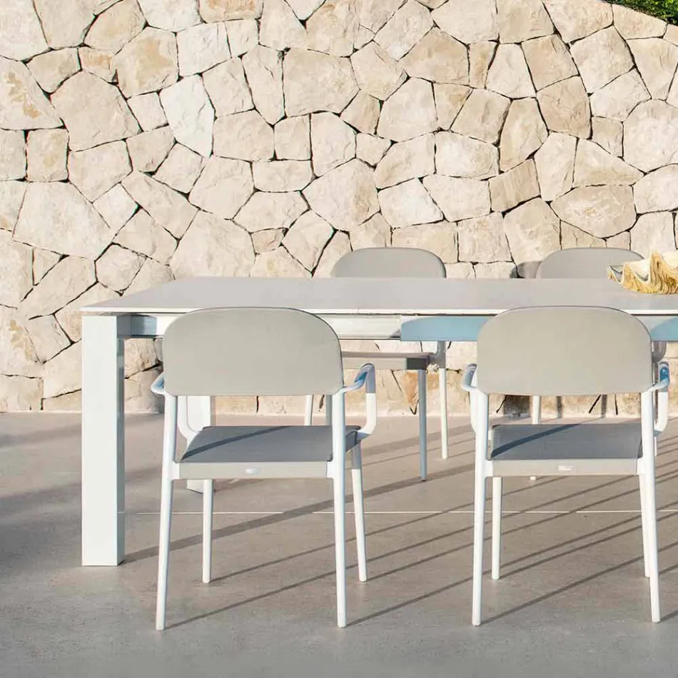 Varaschin Dolmen tuintafel uitbreidbaar tot 380 cm Viadurini