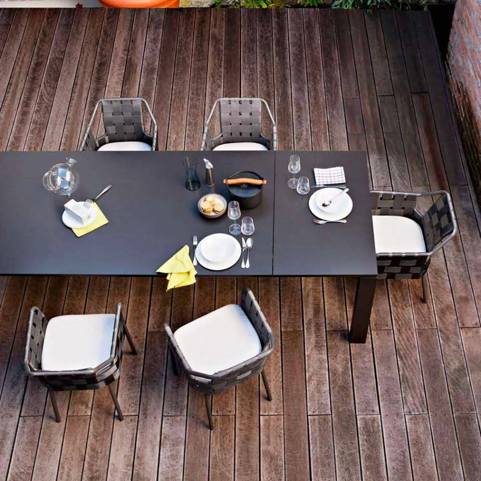 Varaschin Dolmen tuintafel uitbreidbaar tot 380 cm Viadurini