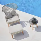 Varaschin Emma design outdoor voetensteun in gestoffeerde stof Viadurini