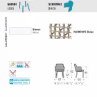 Varaschin Emma gewatteerde buitenzetel met modern design Viadurini