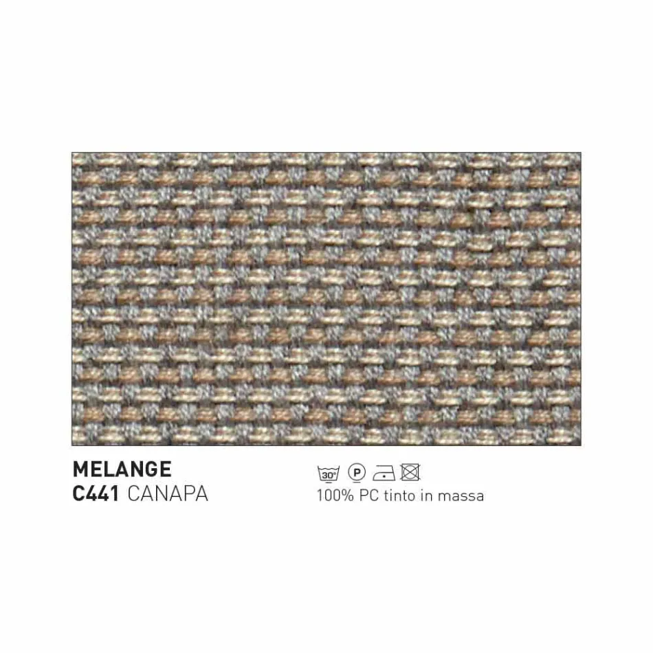 Buitenfauteuil Varaschin Emma bekleed met metaal en textiel Viadurini