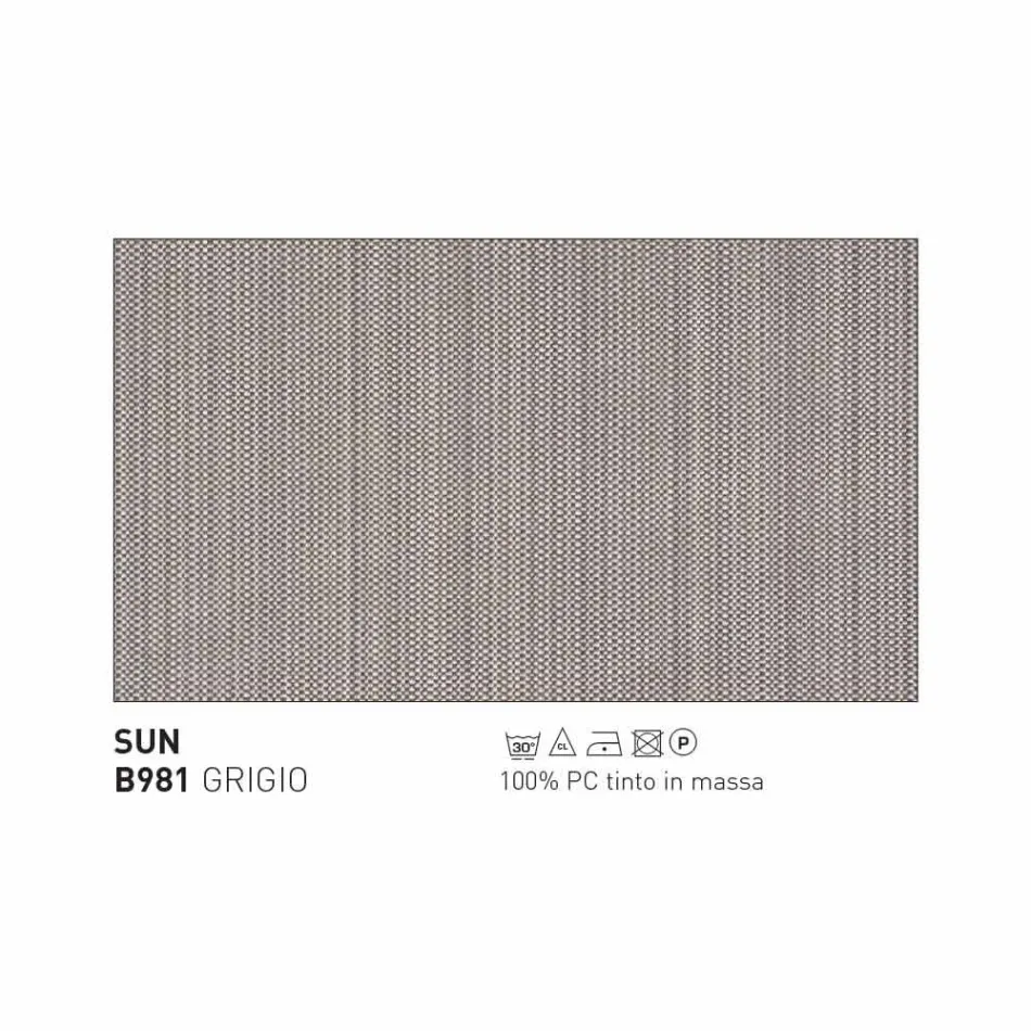 Moderne moderne fauteuil Varaschin Emma met stoffen hoofdsteun Viadurini