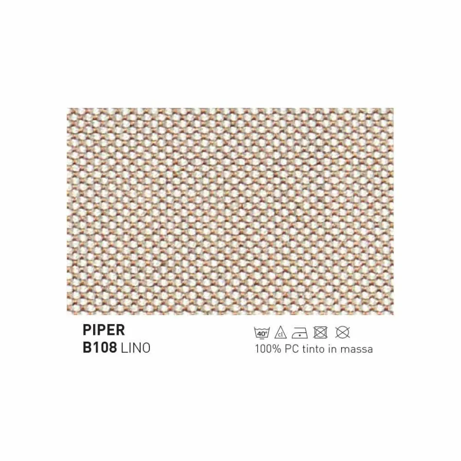 Varaschin Emma-tuinfauteuil bekleed met stof en metaal Viadurini