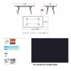 Varaschin Link tafel tuintafel met teakhouten poten, H65 cm Viadurini