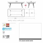 Varaschin Link tafel tuintafel met teakhouten poten, H65 cm Viadurini