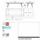 Varaschin Link tafel H 65 cm tuin uit te breiden tot 350 cm Viadurini