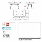 Varaschin Link tafel H 65 cm tuin uit te breiden tot 350 cm Viadurini