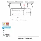 Varaschin Link tuin aanschuiftafel met teakhouten poten, H75 cm Viadurini