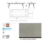 Varaschin Link modern design uitschuifbare tuintafel, H 73,2 cm Viadurini