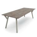 Varaschin Link modern design uitschuifbare tuintafel, H 73,2 cm