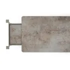 Varaschin Link modern design uitschuifbare tuintafel, H 73,2 cm Viadurini