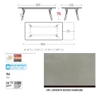 Varaschin Link modern design uitschuifbare tuintafel, H 73,2 cm Viadurini