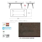 Varaschin Link modern design uitschuifbare tuintafel, H 73,2 cm Viadurini