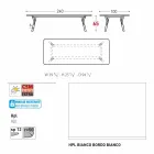 Varaschin Link tuintafel met teak houten poten, H 65 cm Viadurini