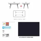 Varaschin Link tuintafel met teak houten poten, H 65 cm Viadurini