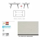 Varaschin Link tuintafel met teak houten poten, H 75 cm Viadurini