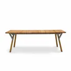 Varaschin Link teakhouten tuin eettafel H 75 cm Viadurini