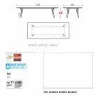 Varaschin Link Vaste eettafel externe of interne H 65 cm Viadurini
