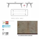 Varaschin Link Vaste eettafel externe of interne H 65 cm Viadurini