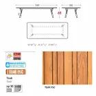 Varaschin Link Vaste eettafel externe of interne H 65 cm Viadurini