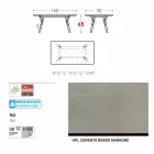 Varaschin Link Vaste eettafel externe of interne H 65 cm Viadurini