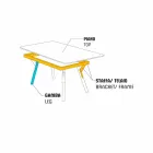 Varaschin Link Vaste eettafel externe of interne H 65 cm Viadurini