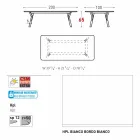 Varaschin Link Vaste eettafel externe of interne H 65 cm Viadurini