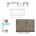 Varaschin Link Vaste eettafel externe of interne H 65 cm Viadurini