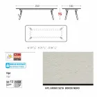 Varaschin Link Vaste eettafel tuin of binnenshuis H 75 cm Viadurini