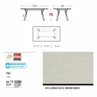 Varaschin Link Vaste eettafel tuin of binnenshuis H 75 cm Viadurini