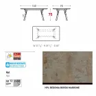 Varaschin Link Vaste eettafel tuin of binnenshuis H 75 cm Viadurini