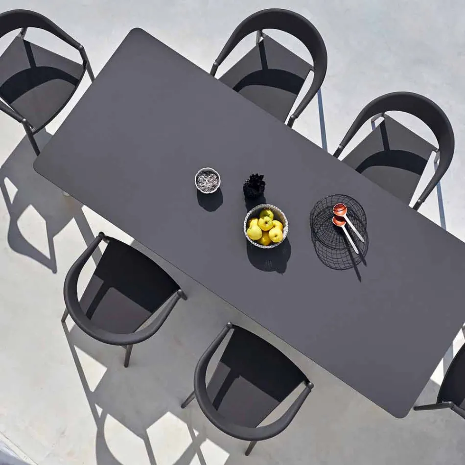 Varaschin Link Vaste eettafel tuin of binnenshuis H 75 cm Viadurini