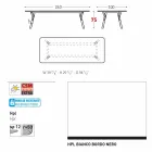 Varaschin Link Vaste eettafel tuin of binnenshuis H 75 cm Viadurini