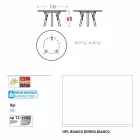 Varaschin koppeling Ronde buiten tafel met teak poten, H 65cm Viadurini