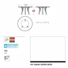 Varaschin koppeling Ronde buiten tafel met teak poten, H 65cm Viadurini