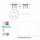 Varaschin Links Ronde tafel voor indoor / outdoor modern design, H 65 cm Viadurini