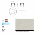 Varaschin Links Ronde tafel voor indoor / outdoor modern design, H 65 cm Viadurini