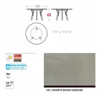 Varaschin Links Ronde tafel voor indoor / outdoor modern design, H 65 cm Viadurini