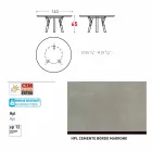 Varaschin Links Ronde tafel voor indoor / outdoor modern design, H 65 cm Viadurini