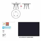 Varaschin verbindt round tuintafel met teakhouten poten, H 75cm Viadurini