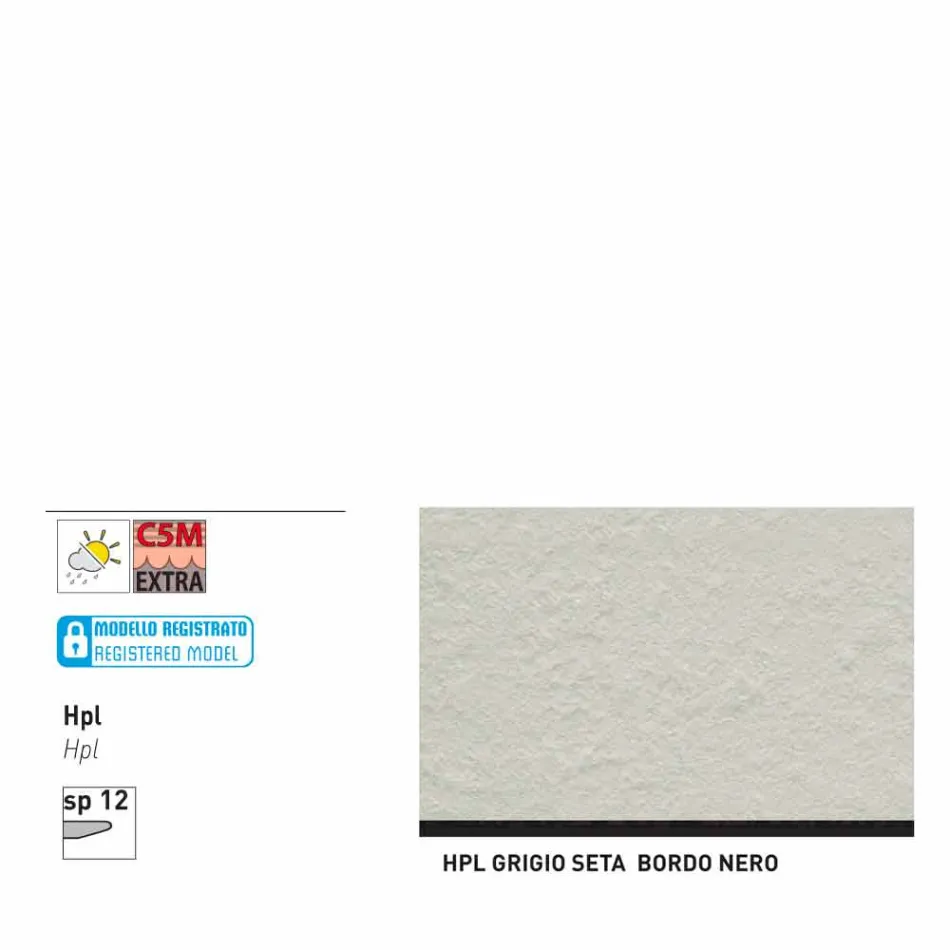 Varaschin Links Ronde tafel modern design tuin, H 75 cm Viadurini