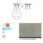 Varaschin Links Ronde tafel modern design tuin, H 75 cm Viadurini