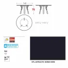 Varaschin Links Ronde tafel modern design tuin, H 75 cm Viadurini