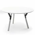 Varaschin Links Ronde tafel modern design tuin, H 75 cm Viadurini