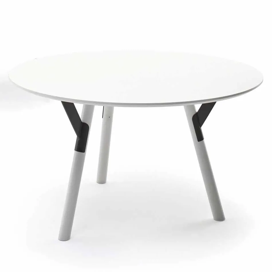 Varaschin Links Ronde tafel modern design tuin, H 75 cm Viadurini