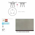 Varaschin Links Ronde tafel modern design tuin, H 75 cm Viadurini