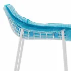 Varaschin Summer Outdoor krukje in staal en stof Viadurini