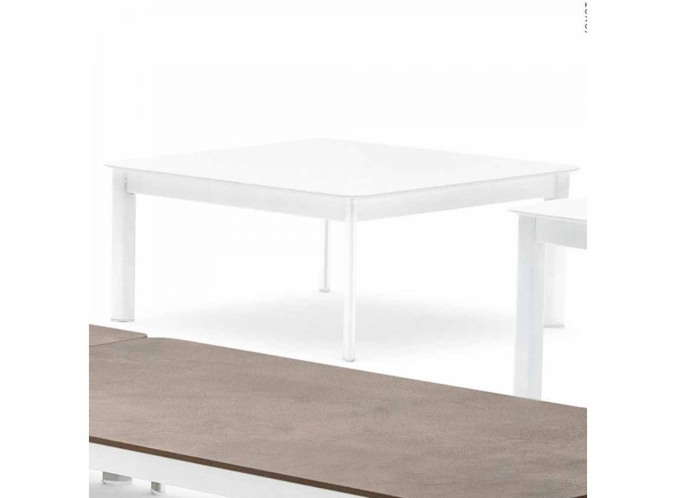 Varaschin Design-salontafel voor buiten in geverfd aluminium Viadurini